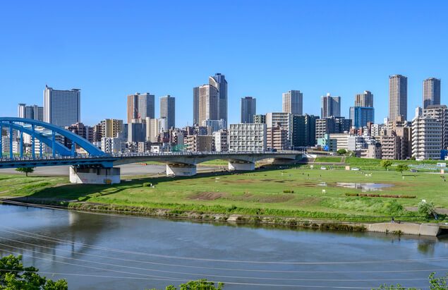 武蔵小杉周辺の風景